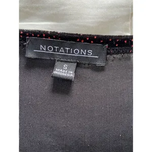 Notations Black Velvet With Red Paisley Top Whimsygoth Dark Romantic Witchy thumbnail 4