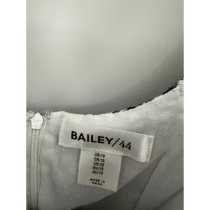 Bailey 44 Gingham Linen Blend Mini Dress Pockets Size 10 Picnic Coquette thumbnail 6