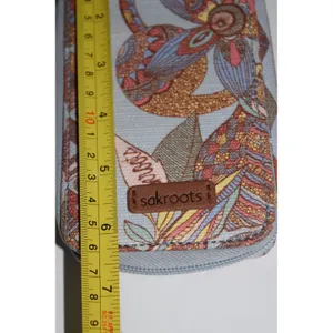 Sakroots Artist Circle Crossbody/Wallet Women Small‎ Blue/Owl Floral Print Boho thumbnail 9