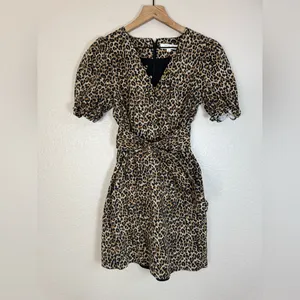 Marissa Webb Collective Carly Leopard Cheetah Mini Dress size 2 $398 thumbnail 8