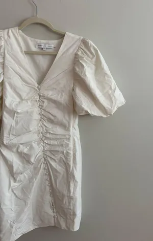 Revolve Puff Sleeve White Dress thumbnail 5
