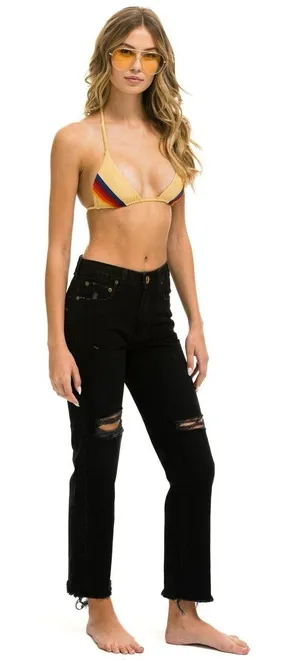 Aviator Nation Mid Rise Canyon Jean in Vintage Black Size: 27 thumbnail 1