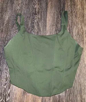 Corset Top Green Size XXL thumbnail 1