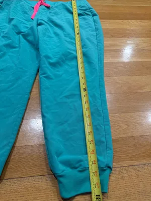 Figs Zamora women’s surgical green scrub bottoms size XlArge petite . thumbnail 5