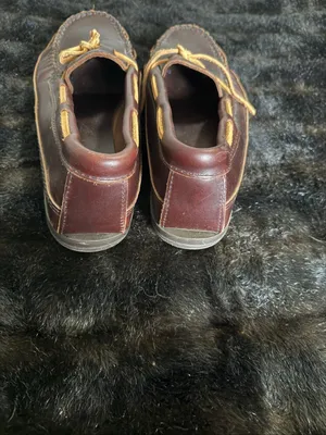 Womens Minnetonka Dark Brown Leather Slip On Tie Moccasin Loafer Shoes Size 12 thumbnail 3