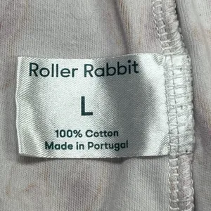 Roller Rabbit Love Bunnies Ladies 2 Piece Pajama PJ Set Pink White Size Large thumbnail 6