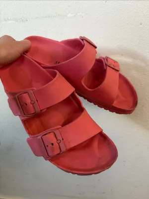 Birkenstock Arizona EVA sandals coral pink Waterproof Double Strap Sandal shoe thumbnail 5