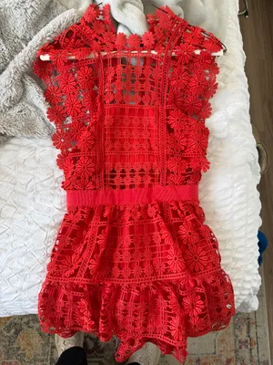 Lattice Lace Dress thumbnail 4