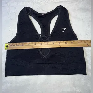 Gymshark Women's Black Sports‎ Bra Size Small thumbnail 3