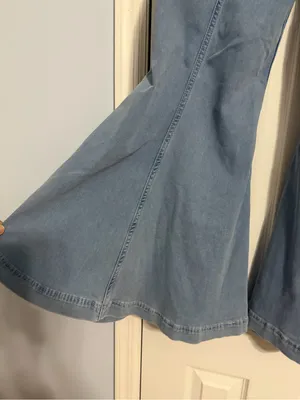 We The Free boho cropped flare jeans size 30 free people retro thumbnail 10