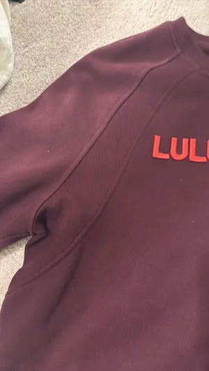 Lululemon maroon cropped sweatshirt thumbnail 2