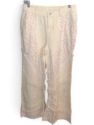 POL Med. Cream Floral Wide Leg Pants thumbnail 2