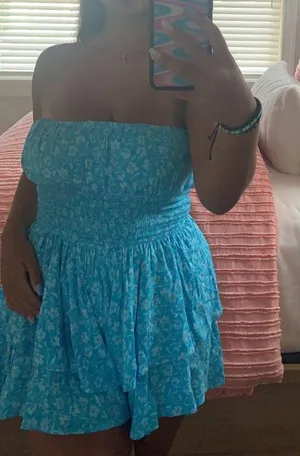 Sky to Moon Dress Floral Blue thumbnail 4