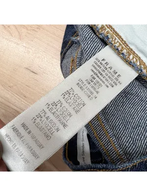 Frame Le Sylvie Slender Straight Jeans Two-Tone Denim Cropped Size 29 thumbnail 10
