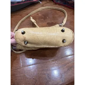 Emily Ann Bucket Bag Vintage Hand Painted‎ Gazelle Tan Leather Drawstring OS thumbnail 3