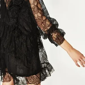 ✨ Zara black lace dress with frills✨ thumbnail 6