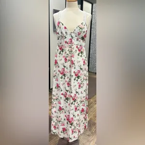 LoveShackFancy Sabina Slip Dress REVOLVE summer floral 500$ party cottage thumbnail 4
