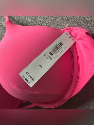 NWT Victoria’s Secret Bombshell Add 2 Cups Push-Up Bikini Top 36A thumbnail 3