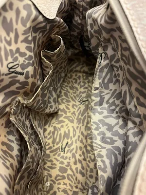 Guess Pink Monogram Satchel with Snake-Print Trim thumbnail 8
