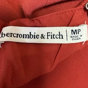 Abercrombie & Fitch Red Square Neck Back Zipper Fit & Flare Mini Dress Size M thumbnail 3