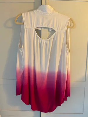 a.n.a White and Pink Sleeveless Button Up Shirt thumbnail 2