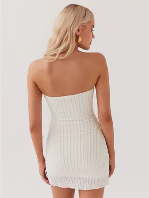 NWT Peppermayo | Calm Waters Knit Mini Dress - Cream, M/L thumbnail 3