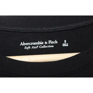 Womens Abercrombie & Fitch Soft AF Black Cropped Long Sleeve Top Size Small thumbnail 3
