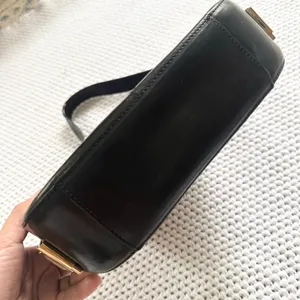 HOBO Smooth Glossy Leather Saddle Front Flap Adjustable Shoulder Strap Bag thumbnail 9