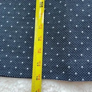 Loft black and blue skirt with white dots, front pockets and‎ zipper, size 12​ thumbnail 8