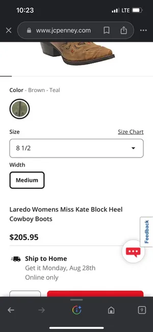 Laredo Knee High Tooled Western Cowgirl Cowboy Boots thumbnail 15