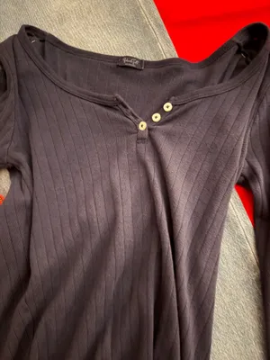 John Galt Navy Long Sleeve Top thumbnail 1
