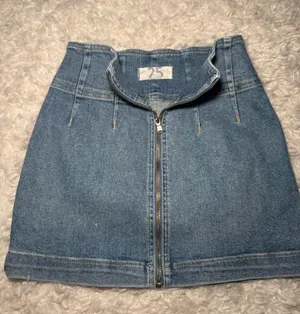 Free People Denim Skirt Mini thumbnail 4