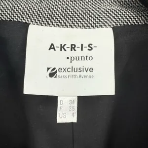 Akris Punto Wool Blazer Jacket 4 (Small) Single Button Slimming Saks Fifth Ave thumbnail 5