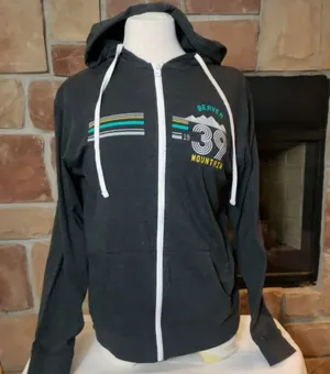 Beaver Mountain Ouray Sportswear grey zip up hoodie -nwot! thumbnail 1