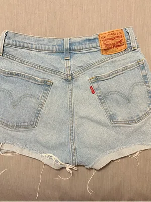 Levi’s 501 Light Wash High Rise Denim Shorts 27” Waist thumbnail 3