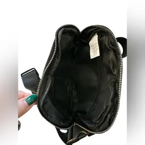 Black Nylon Crossbody Belt Bag NWT thumbnail 4