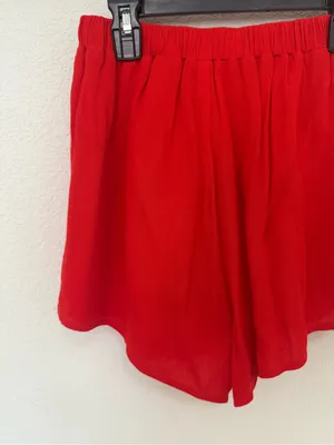 Superdown Gia Red High-Waist Pull On Shorts Size S Small NEW thumbnail 8