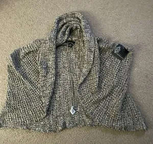 Brown Knit Women's Sweater sleeveless size M thumbnail 1