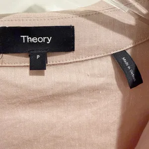 THEORY‎ Linen Blend Belted Shirt Jacket in Light Pink thumbnail 6