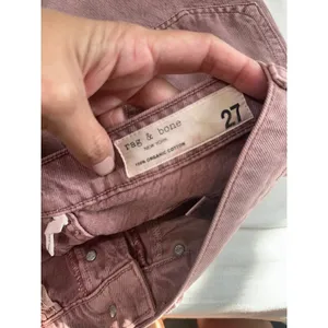 Rag & Bone Maya High-Rise Shorty Short Light Plum Organic Cotton Size 27 thumbnail 11