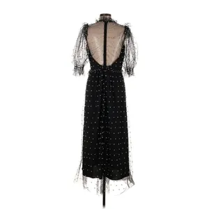 NWT Hunter Bell Bennett in Black Pearl Embellished Mesh Tulle Maxi Dress 12 thumbnail 8