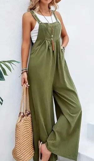 Olive Green Women's Jumpsuit Size 8 thumbnail 1