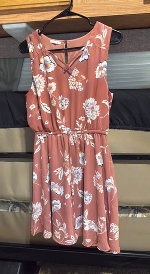 Pink Floral Maurices Dress thumbnail 1