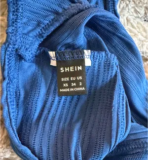 Shein Halter Crop Top - Blue XS thumbnail 3