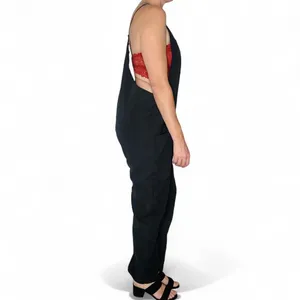 Black Casual Utility Zipper Detail Relaxed Sleeveless Jumpsuit thumbnail 5