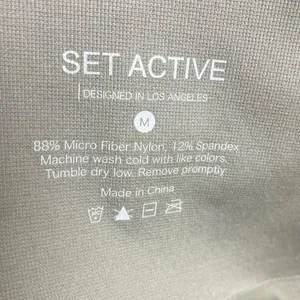 Set Active Women's M‎ Sculptflex Leggings Beige Nylon Spandex Athletic Sporty thumbnail 6