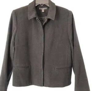 Vintage Louben Cashmere/Wool Black Jacket Petite M thumbnail 1