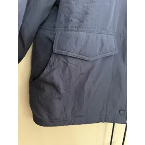 Free People Movement‎ Off The Bleachers Coaches Jacket Navy Blue Women's Small thumbnail 8