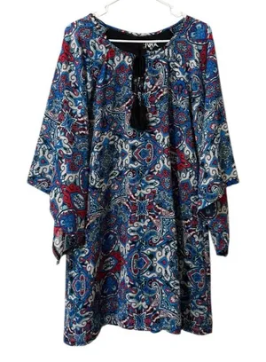 Rock 47 Wrangler Women Size Small‎ Paisley Blouse Polyester Lightweight Western thumbnail 1