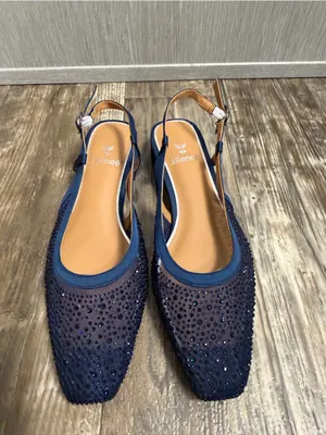 NWOB J. Renee Women’s Navy Slingback Low Heel Pumps Size 8.5 thumbnail 16